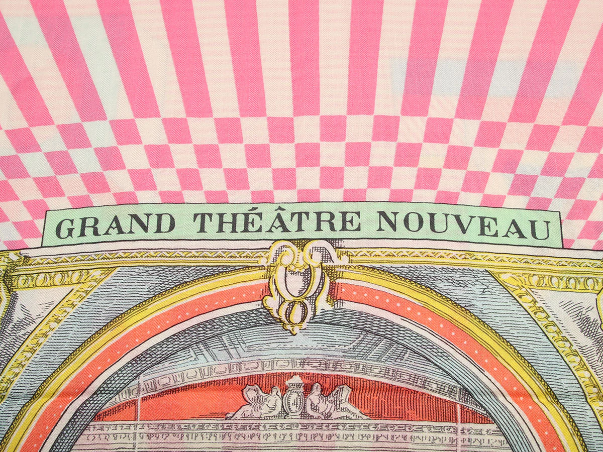 Hermès Grande Theater Nouveau Cashmere Silk Shawl 140cm - Image 2