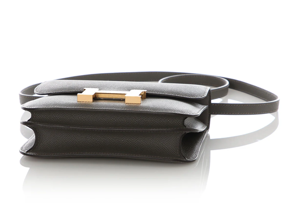 Hermès Gris Asphalt Epsom Constance Mirror 18 - Image 7