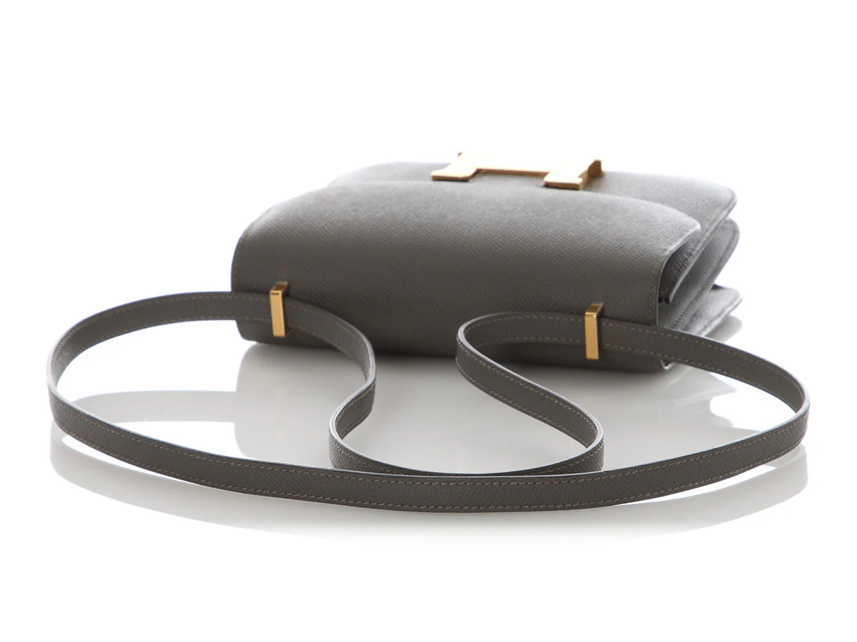 Hermès Gris Asphalt Epsom Constance Mirror 18 - Image 8