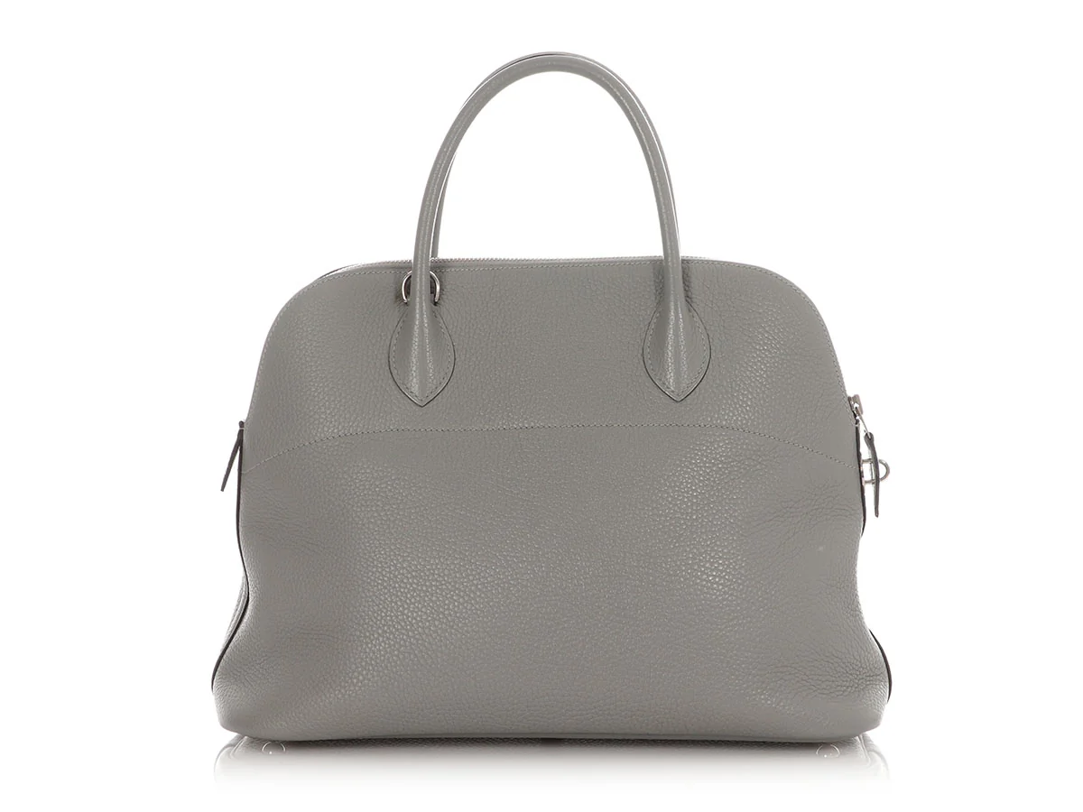 Hermès Gris Mouette Clémence Bolide 35 - Image 4