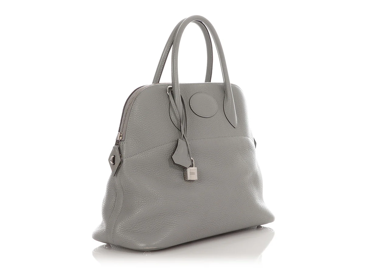 Hermès Gris Mouette Clémence Bolide 35 - Image 5