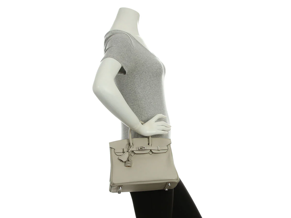 Hermès Gris Perle Swift Birkin 25 - Image 10