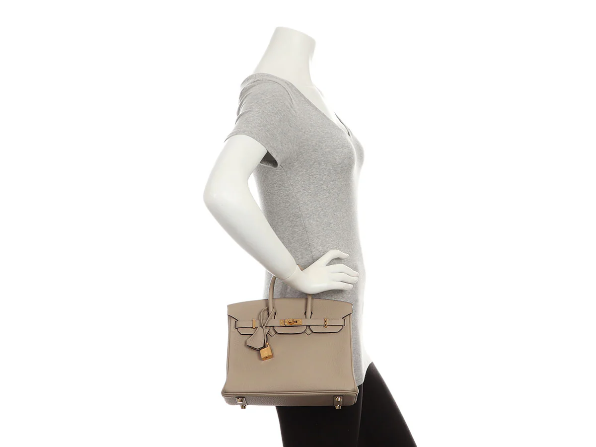 Hermès Gris Tourterelle Togo Birkin 25 - Image 11