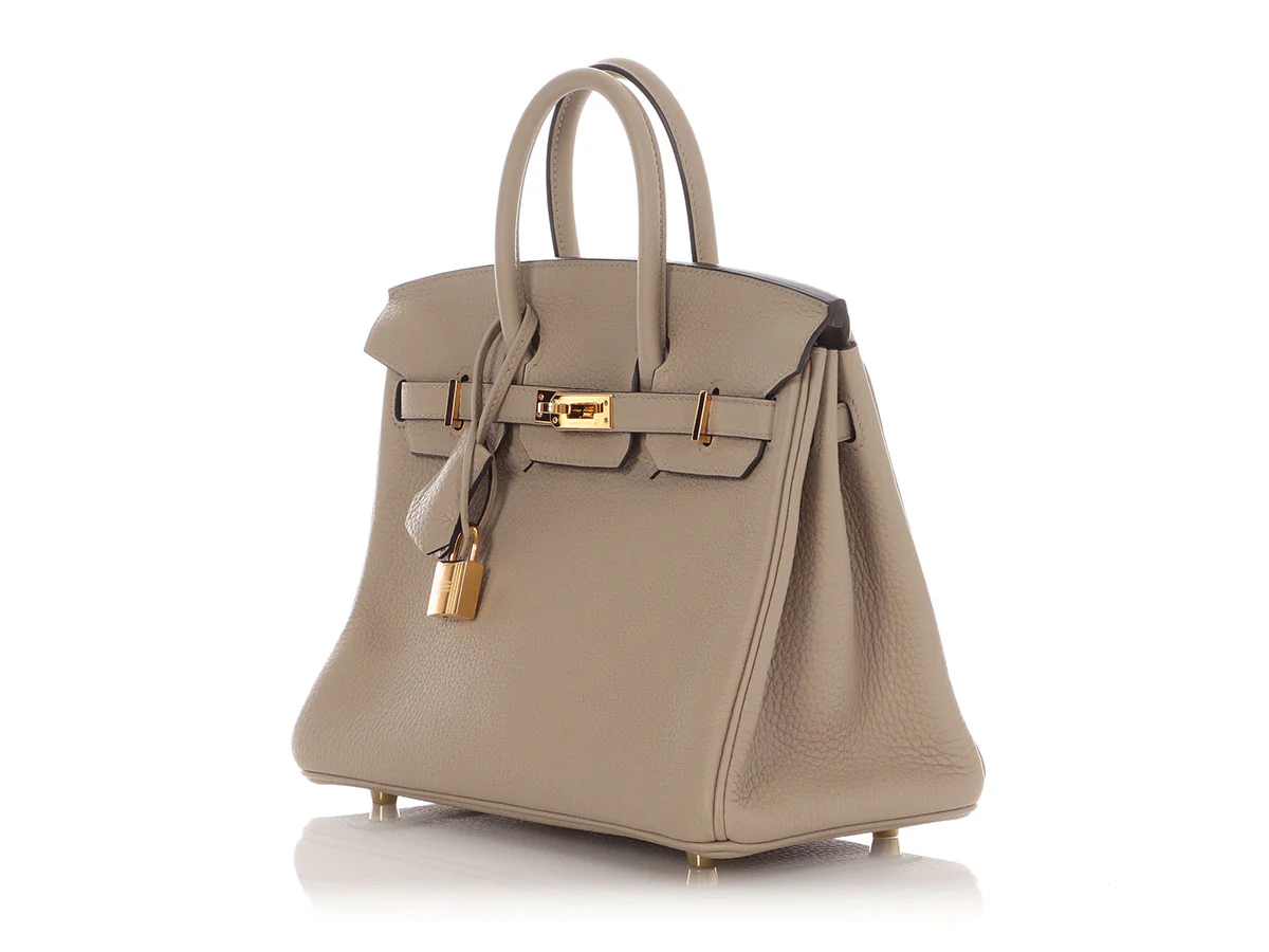 Hermès Gris Tourterelle Togo Birkin 25 - Image 3
