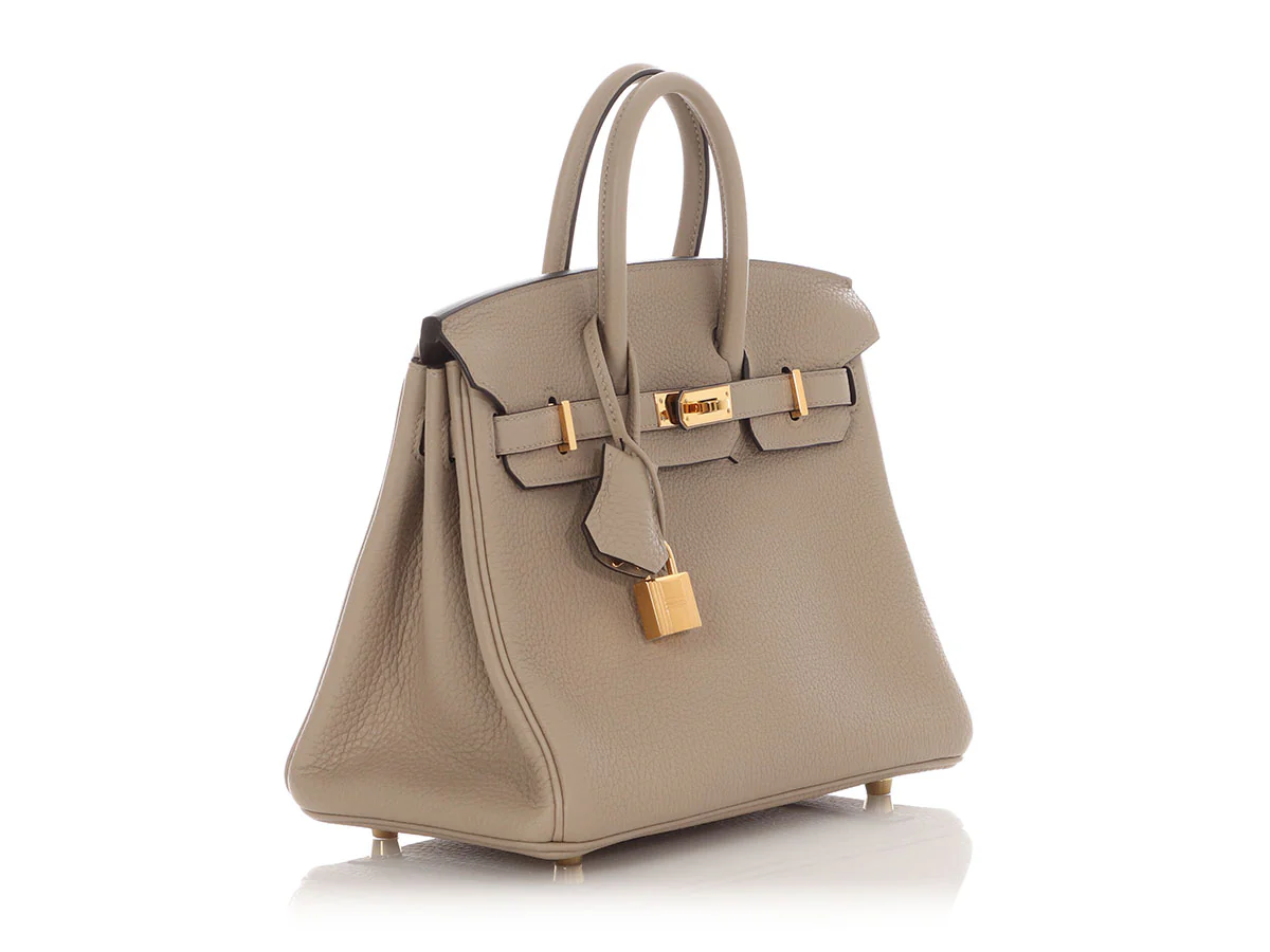 Hermès Gris Tourterelle Togo Birkin 25 - Image 5