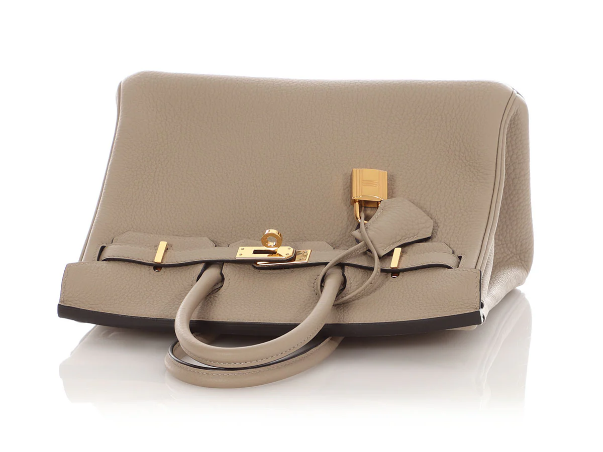 Hermès Gris Tourterelle Togo Birkin 25 - Image 7