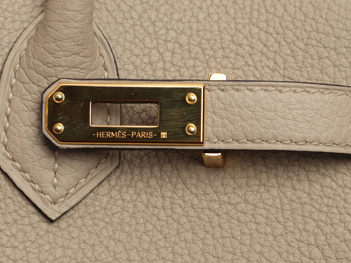Hermès Gris Tourterelle Togo Birkin 25 - Image 9
