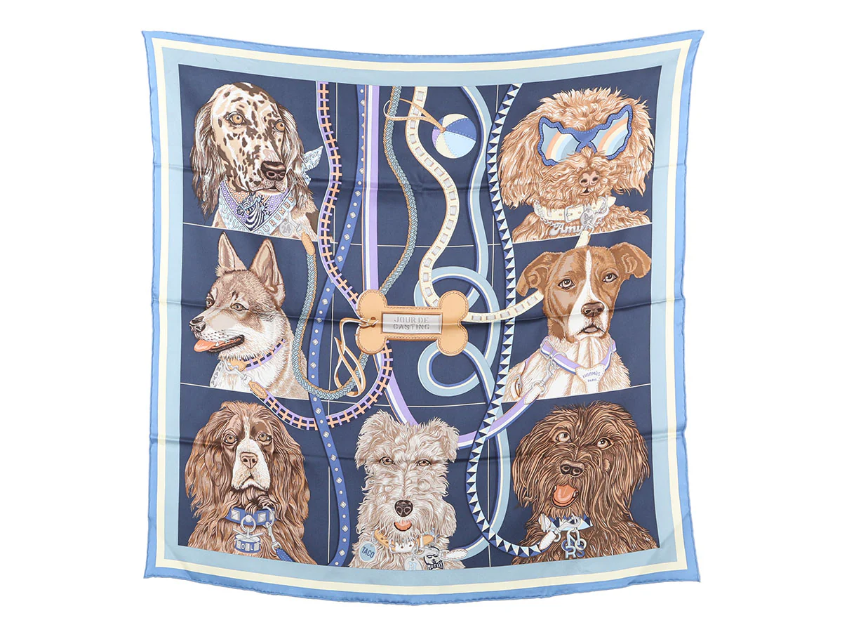 Hermès Jour de Casting Silk Scarf 70cm