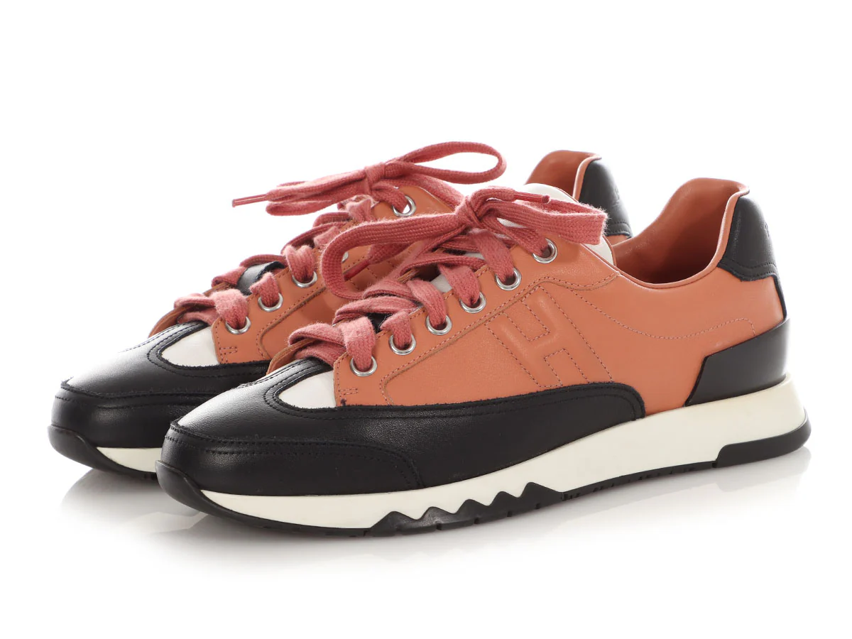 Hermès Leather Trail Sneakers - Image 3