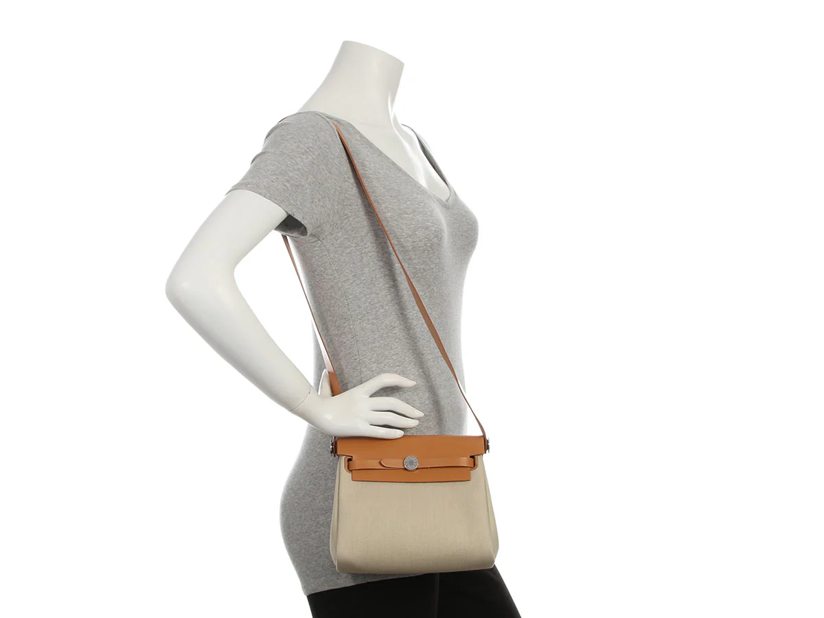 Hermès Mini Beton Toile and Vache Hunter Herbag Zip 20 - Image 10