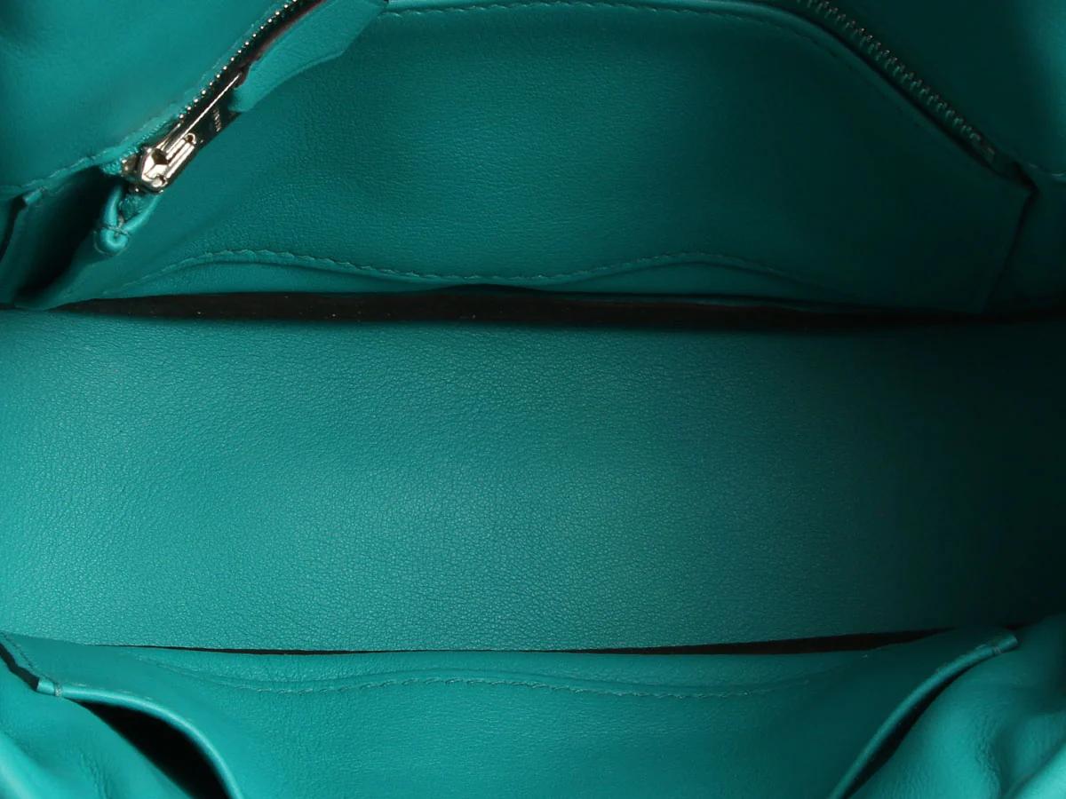 Hermès Mini Bleu Paon Swift Berline - Image 11