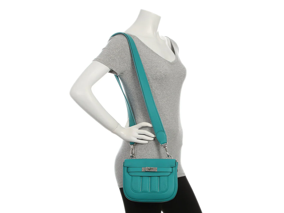 Hermès Mini Bleu Paon Swift Berline - Image 12