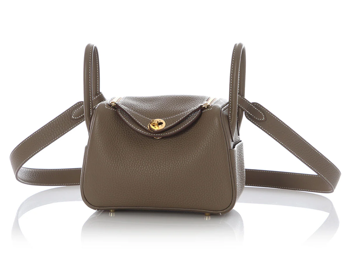 Hermès Mini Etoupe Cleménce Lindy 20 - Image 2
