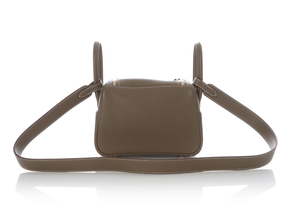 Hermès Mini Etoupe Cleménce Lindy 20 - Image 4