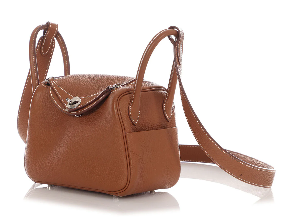 Hermès Mini Gold Clémence Lindy 20 - Image 4