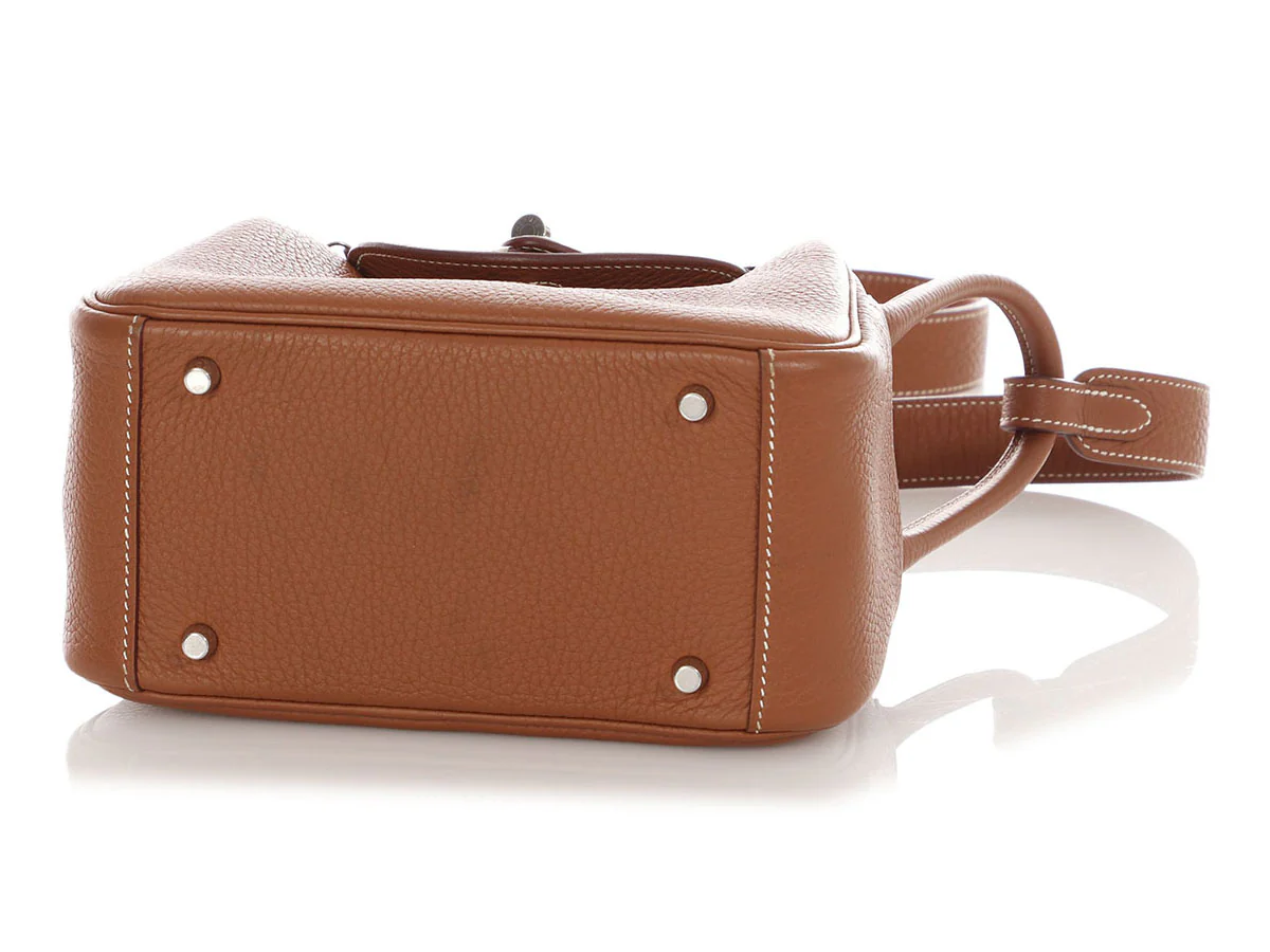 Hermès Mini Gold Clémence Lindy 20 - Image 7