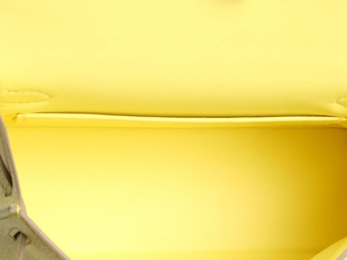 Hermès Mini Limoncello Chèvre Kelly 20 - Image 10