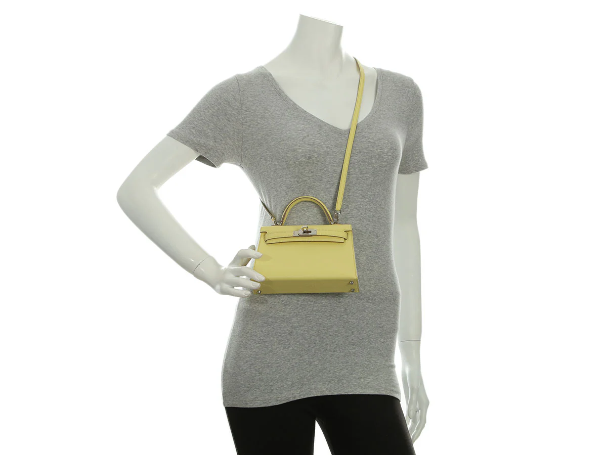 Hermès Mini Limoncello Chèvre Kelly 20 - Image 11