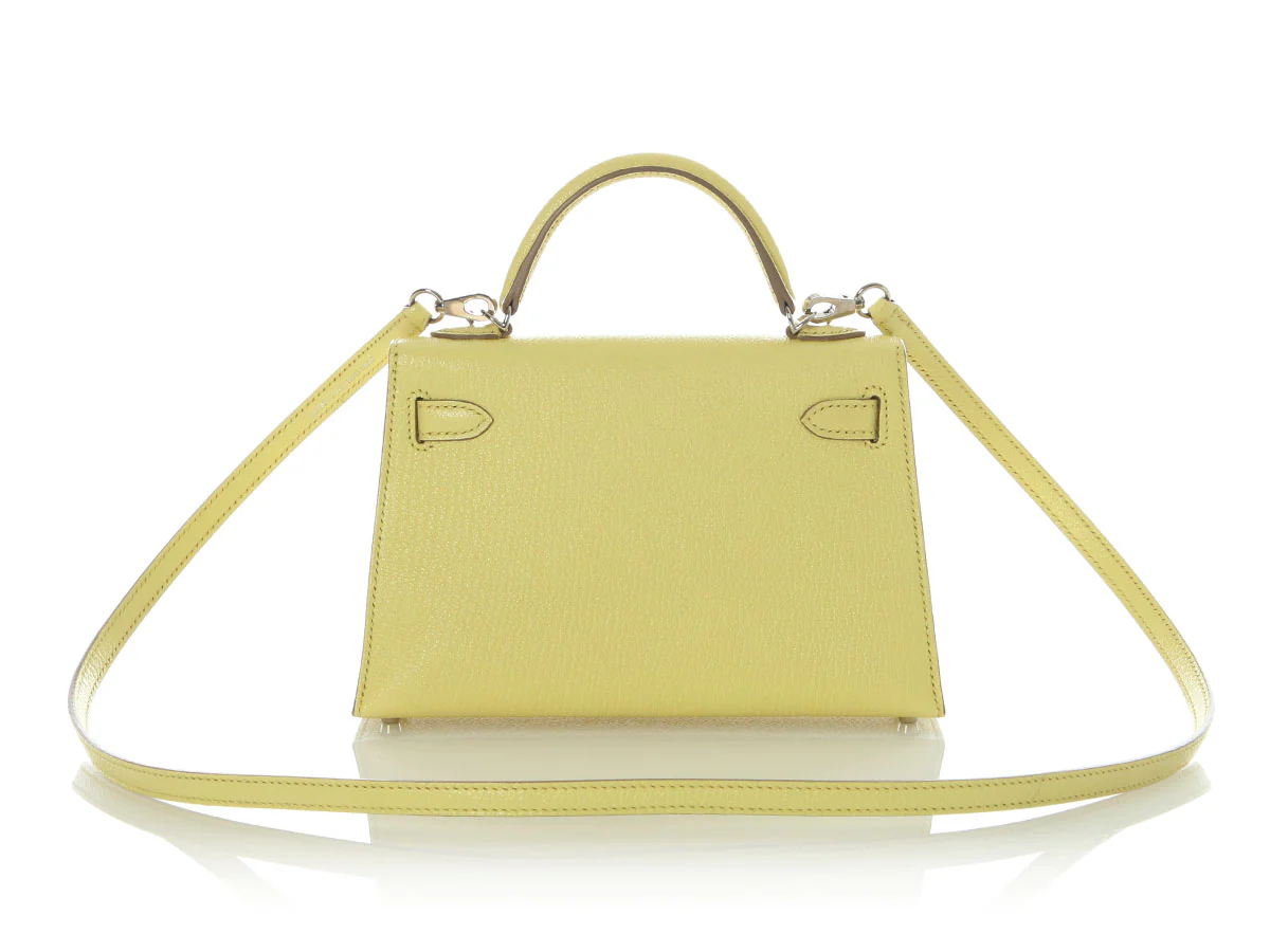 Hermès Mini Limoncello Chèvre Kelly 20 - Image 4