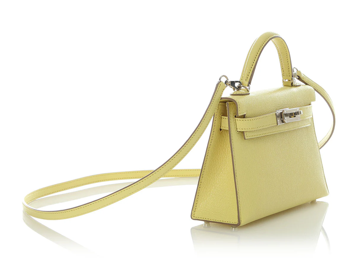 Hermès Mini Limoncello Chèvre Kelly 20 - Image 5