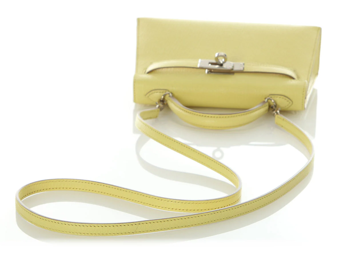 Hermès Mini Limoncello Chèvre Kelly 20 - Image 6