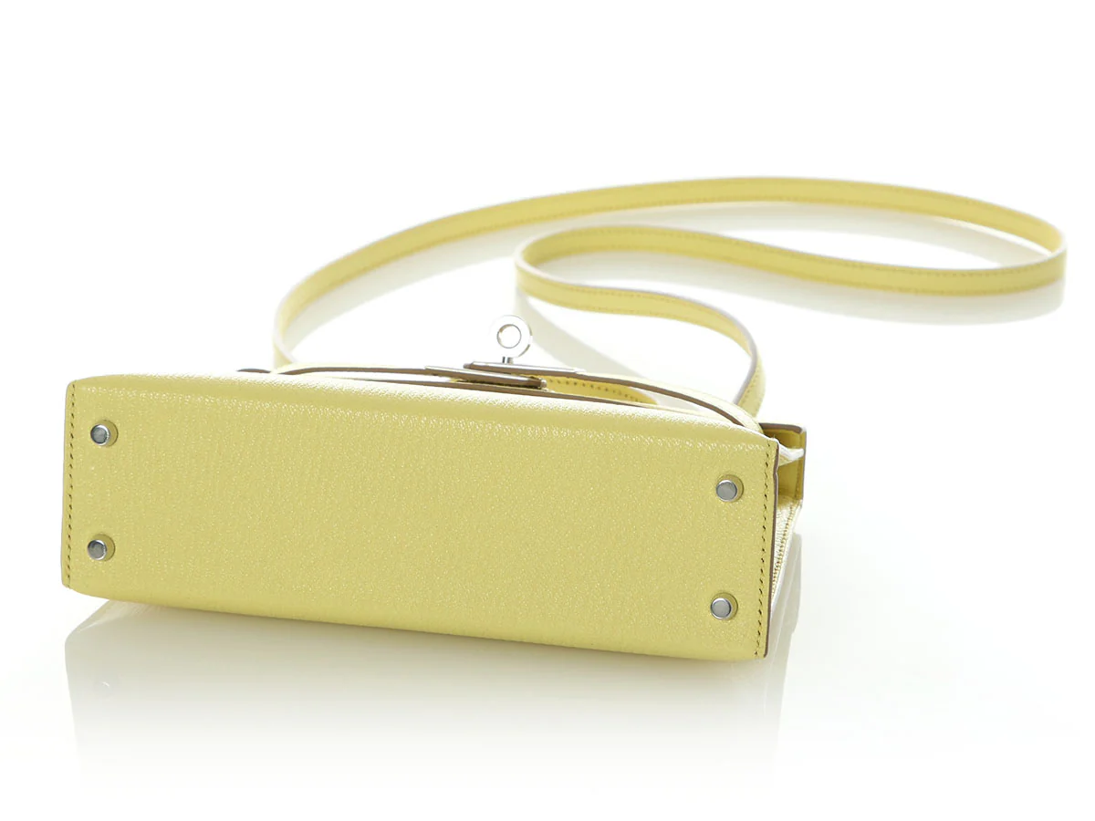 Hermès Mini Limoncello Chèvre Kelly 20 - Image 7
