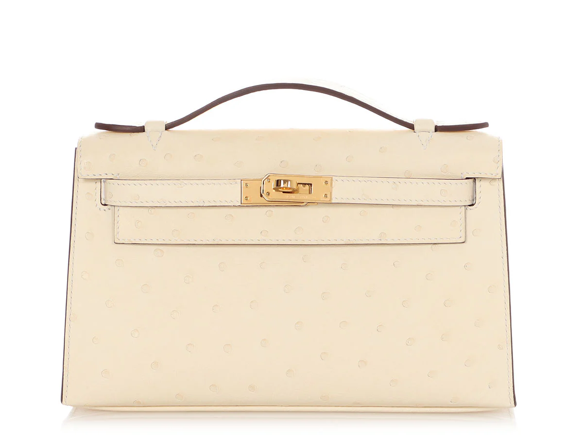 Hermès Nata Ostrich Kelly Pochette - Image 2