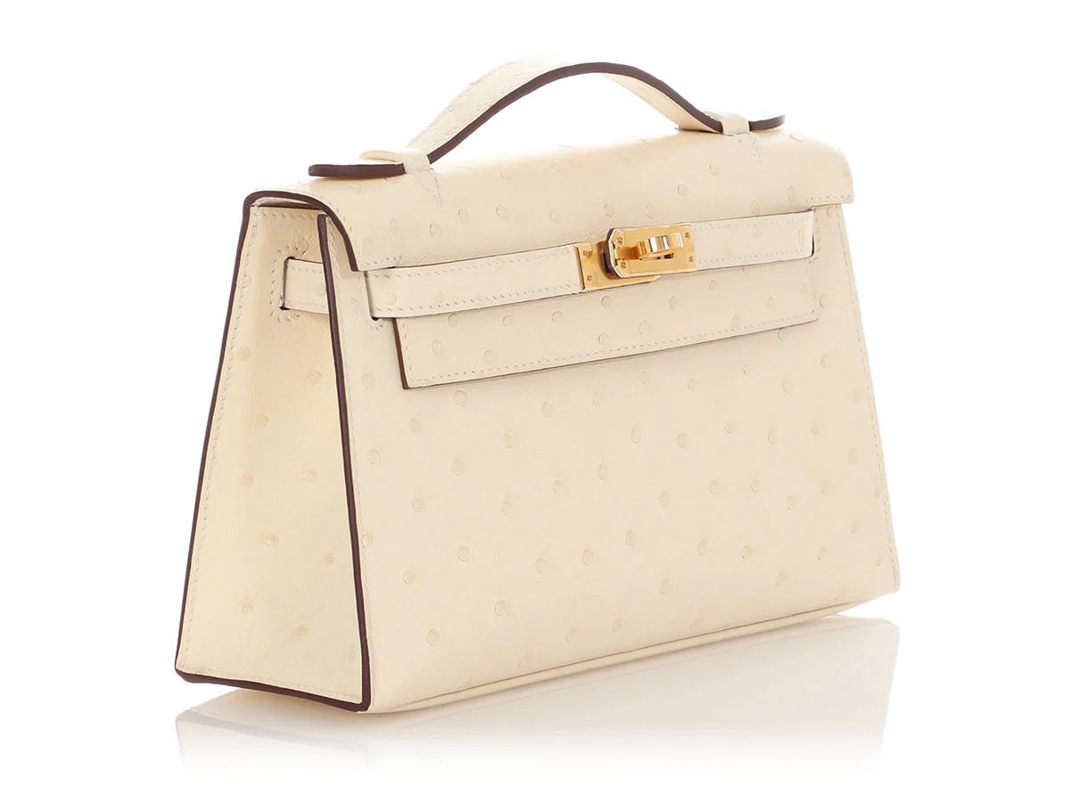 Hermès Nata Ostrich Kelly Pochette - Image 6