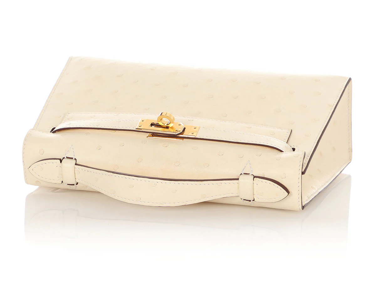 Hermès Nata Ostrich Kelly Pochette - Image 8