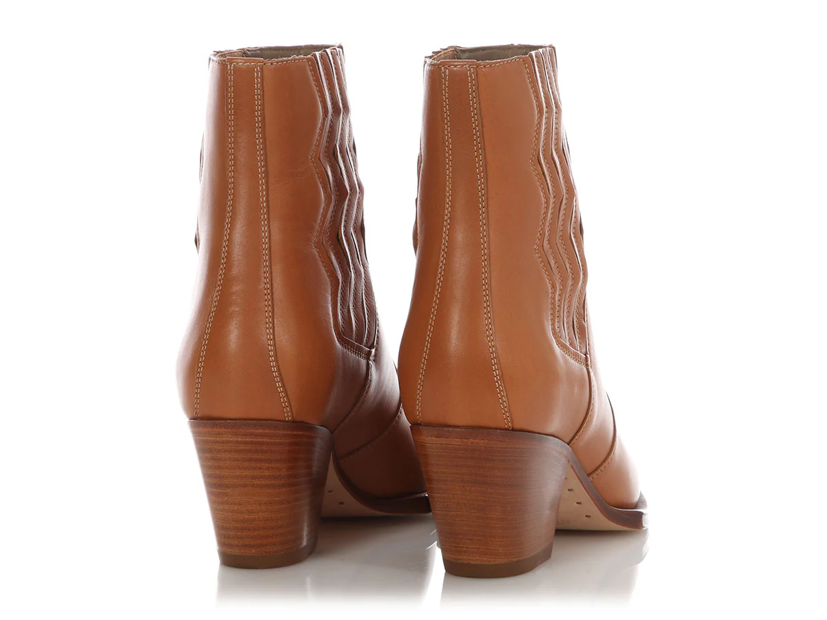 Hermès Natural Calfskin Vegas Ankle Boots - Image 4