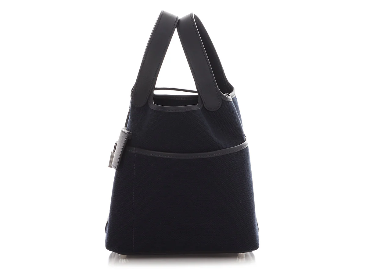Hermès Navy Cargo Picotin Lock 18 - Image 2