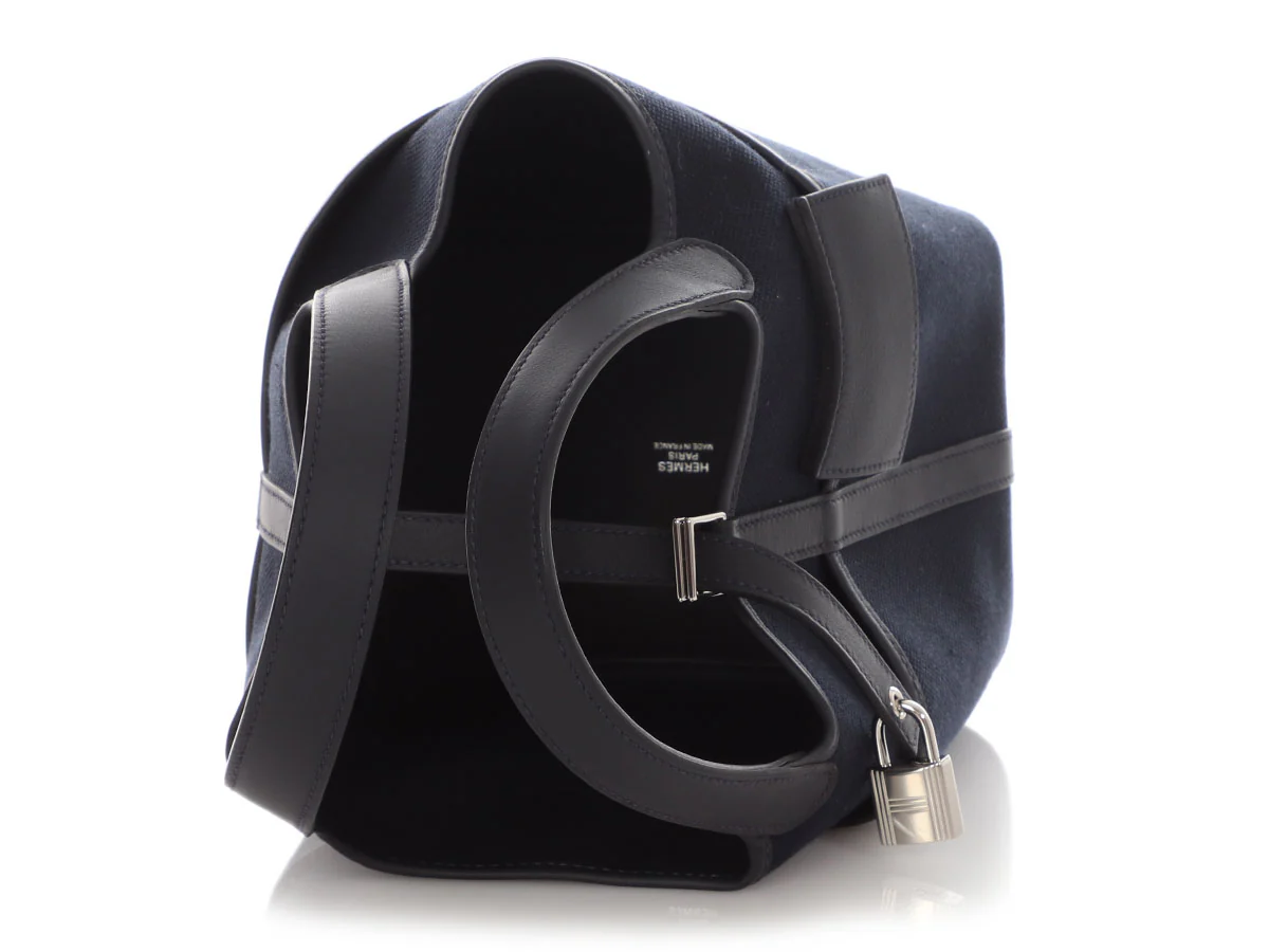 Hermès Navy Cargo Picotin Lock 18 - Image 8
