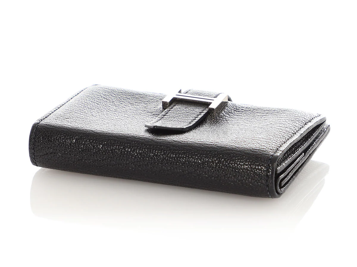 Hermès Noir Chèvre Béarn Mini Wallet - Image 6