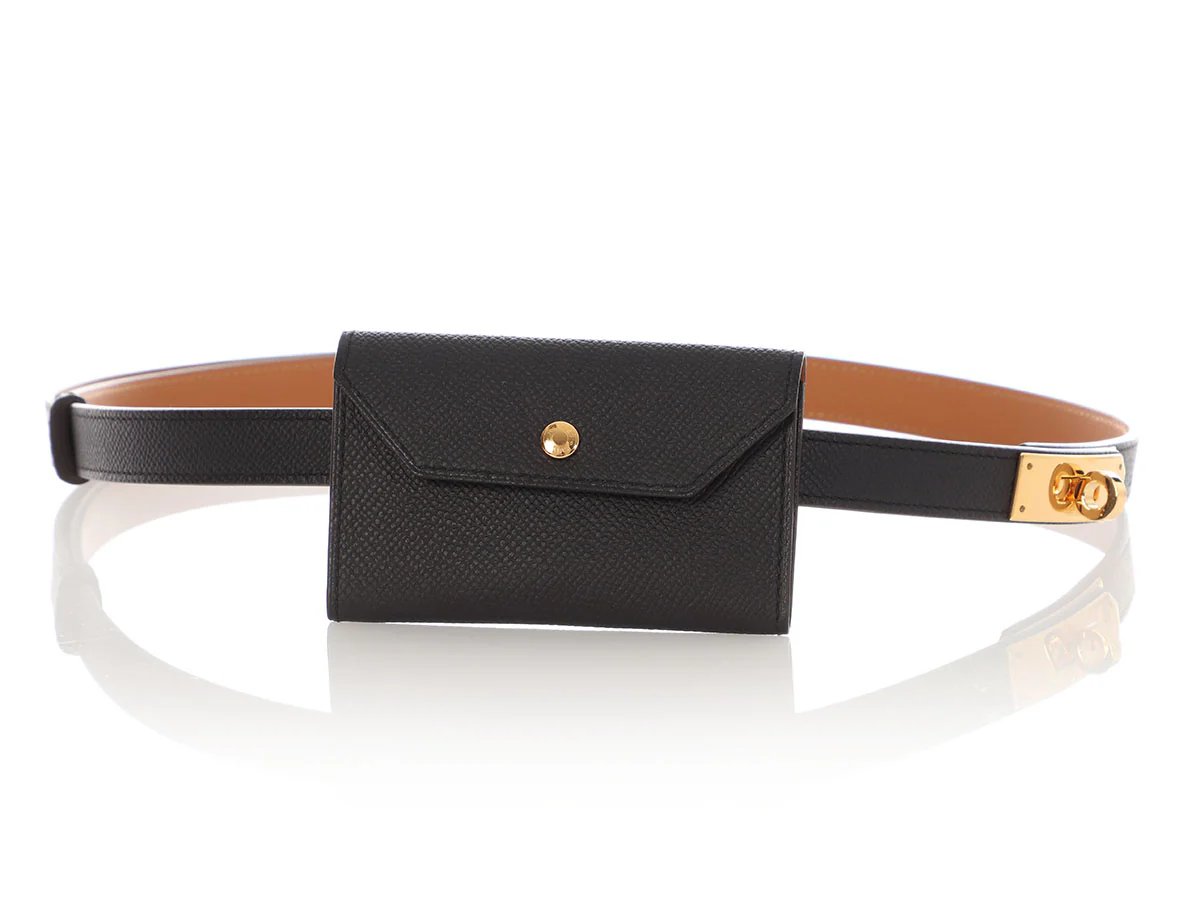 Hermès Noir Epsom Kelly Pocket 18 Belt - Image 2