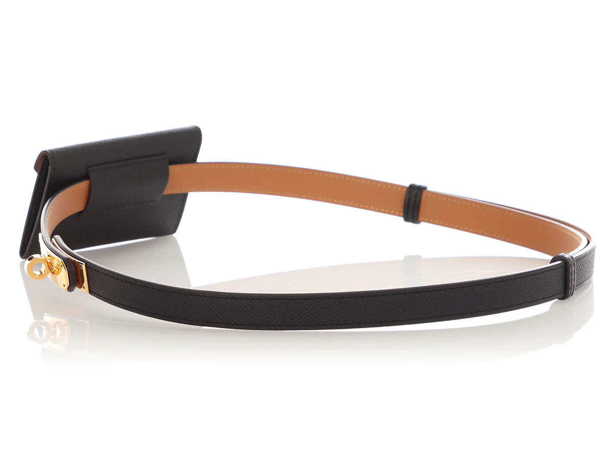 Hermès Noir Epsom Kelly Pocket 18 Belt - Image 3