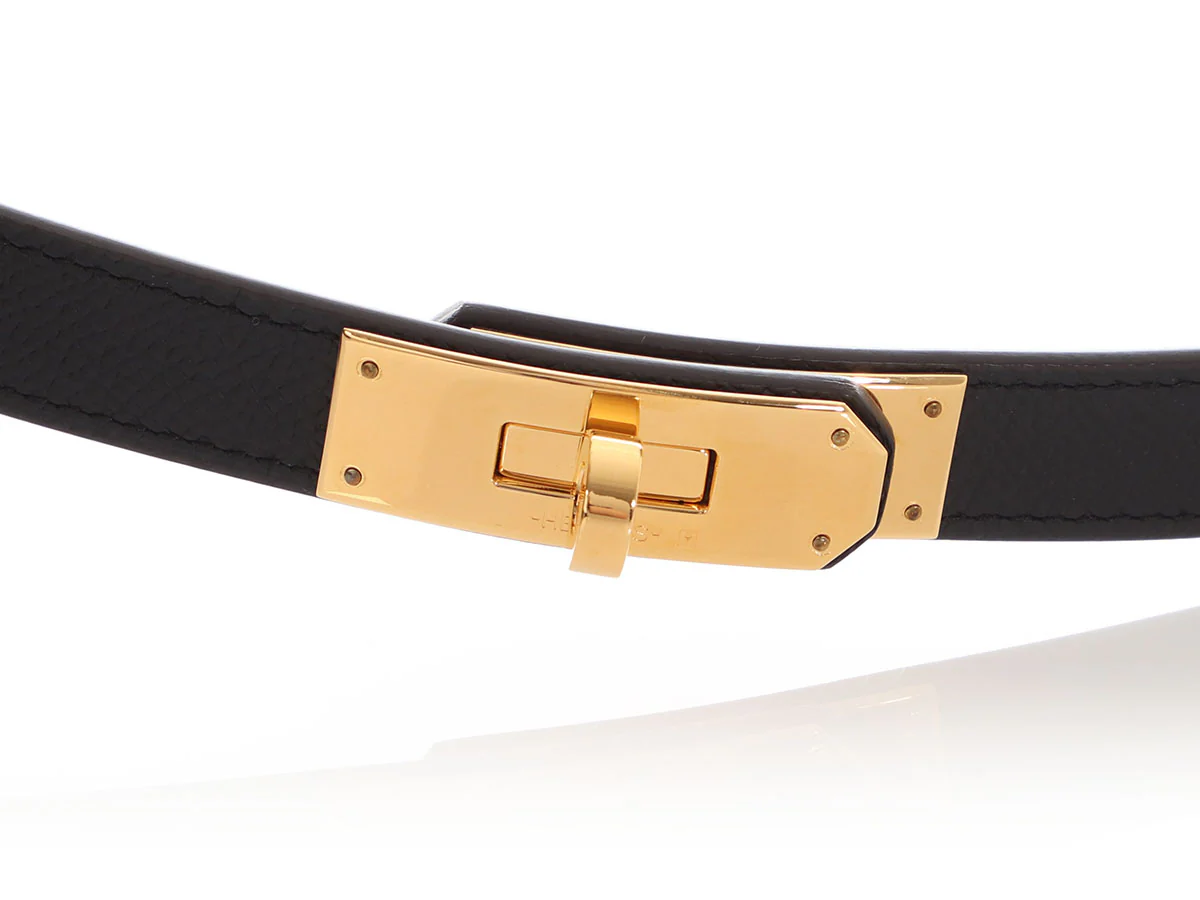 Hermès Noir Epsom Kelly Pocket 18 Belt - Image 5