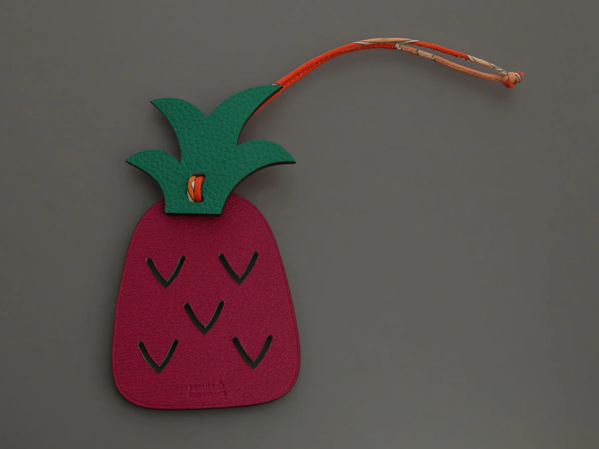 Hermès Pineapple Petit H Bag Charm - Image 2