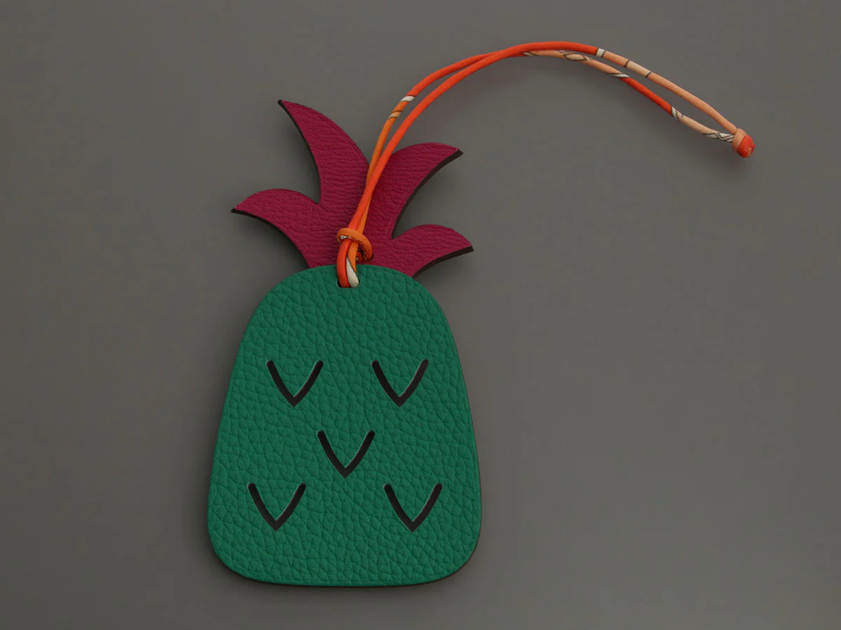 Hermès Pineapple Petit H Bag Charm - Image 3