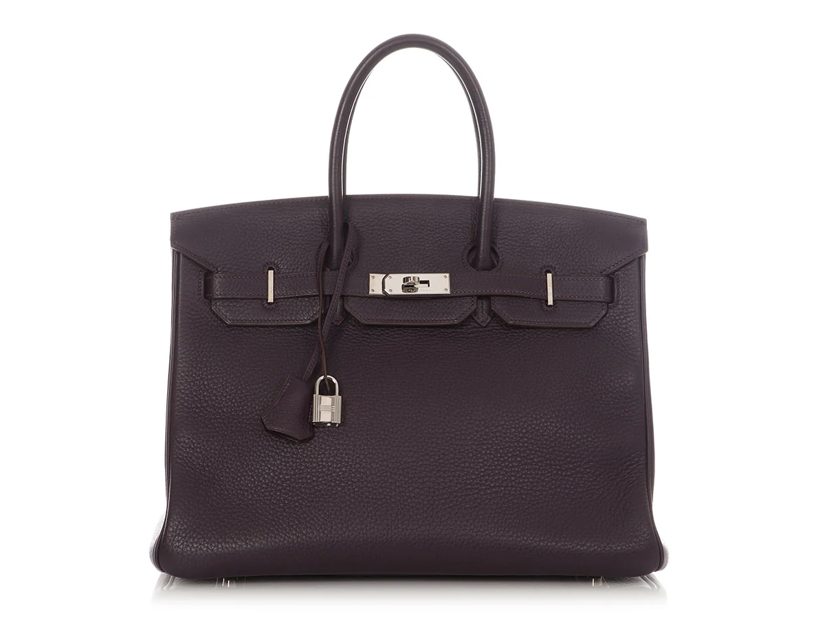 Hermès Raisin Clémence Birkin 35