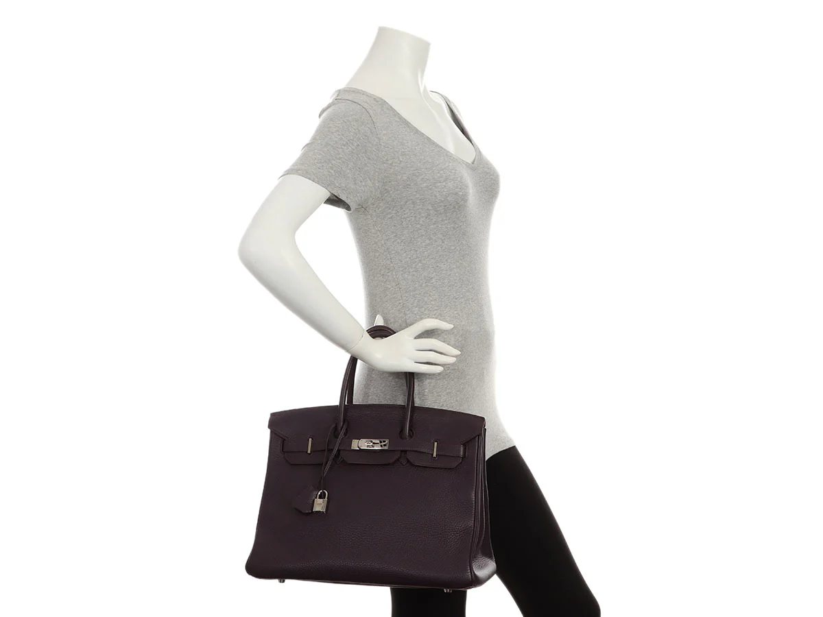 Hermès Raisin Clémence Birkin 35 - Image 11