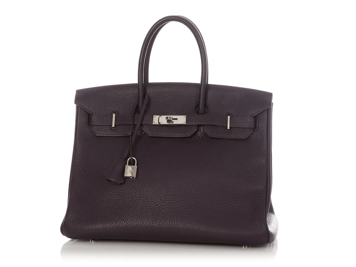 Hermès Raisin Clémence Birkin 35 - Image 2