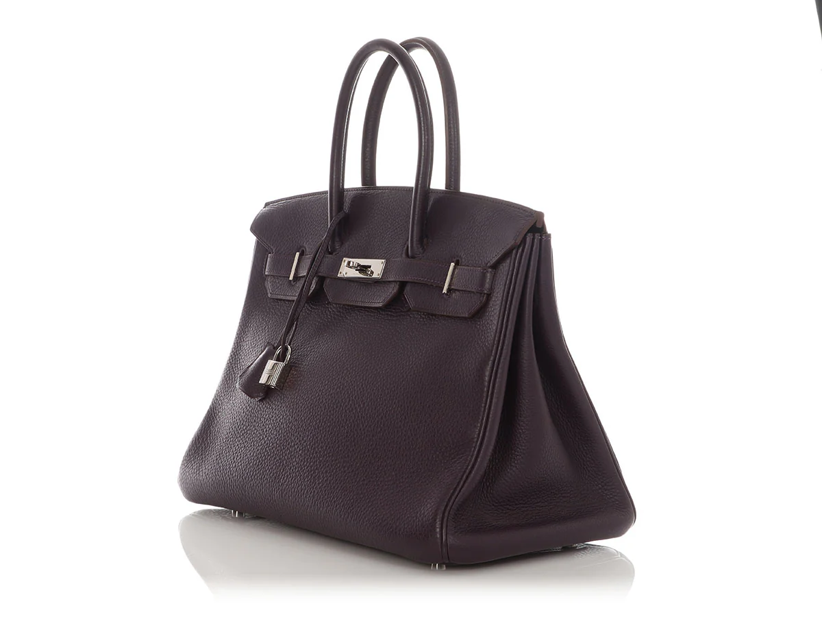 Hermès Raisin Clémence Birkin 35 - Image 3