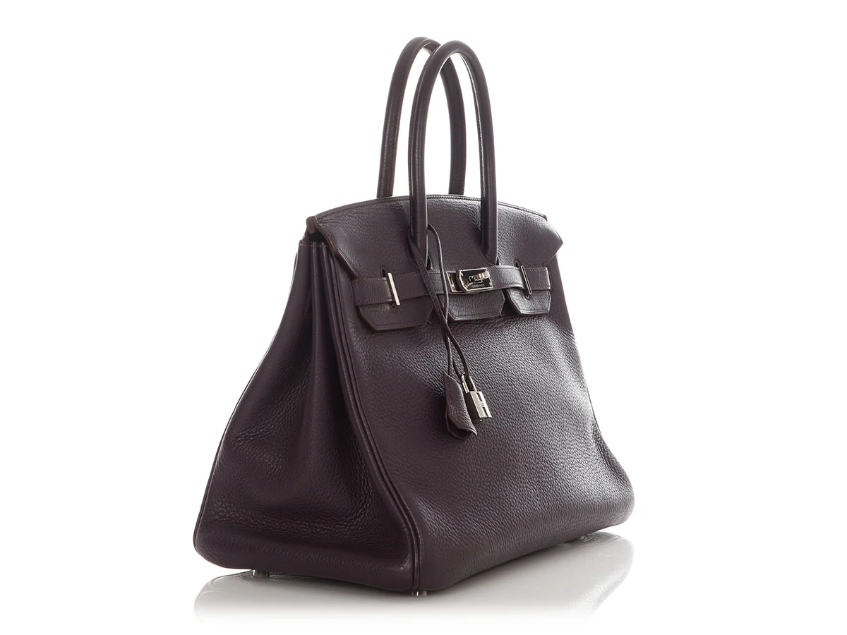 Hermès Raisin Clémence Birkin 35 - Image 5