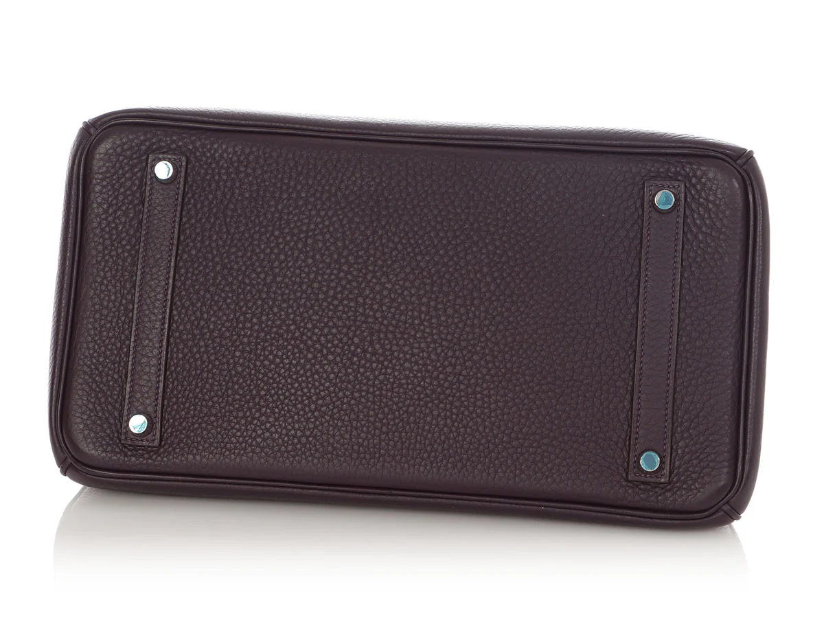 Hermès Raisin Clémence Birkin 35 - Image 6