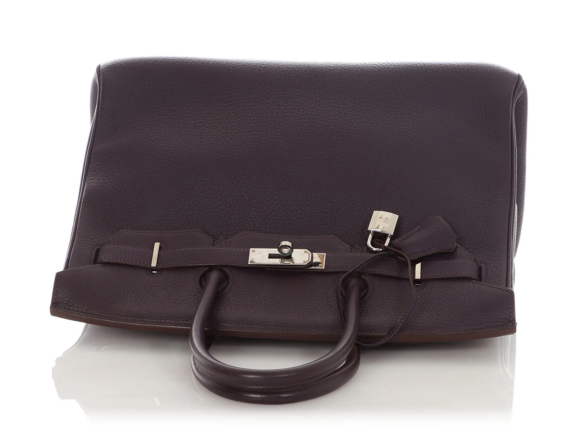 Hermès Raisin Clémence Birkin 35 - Image 7