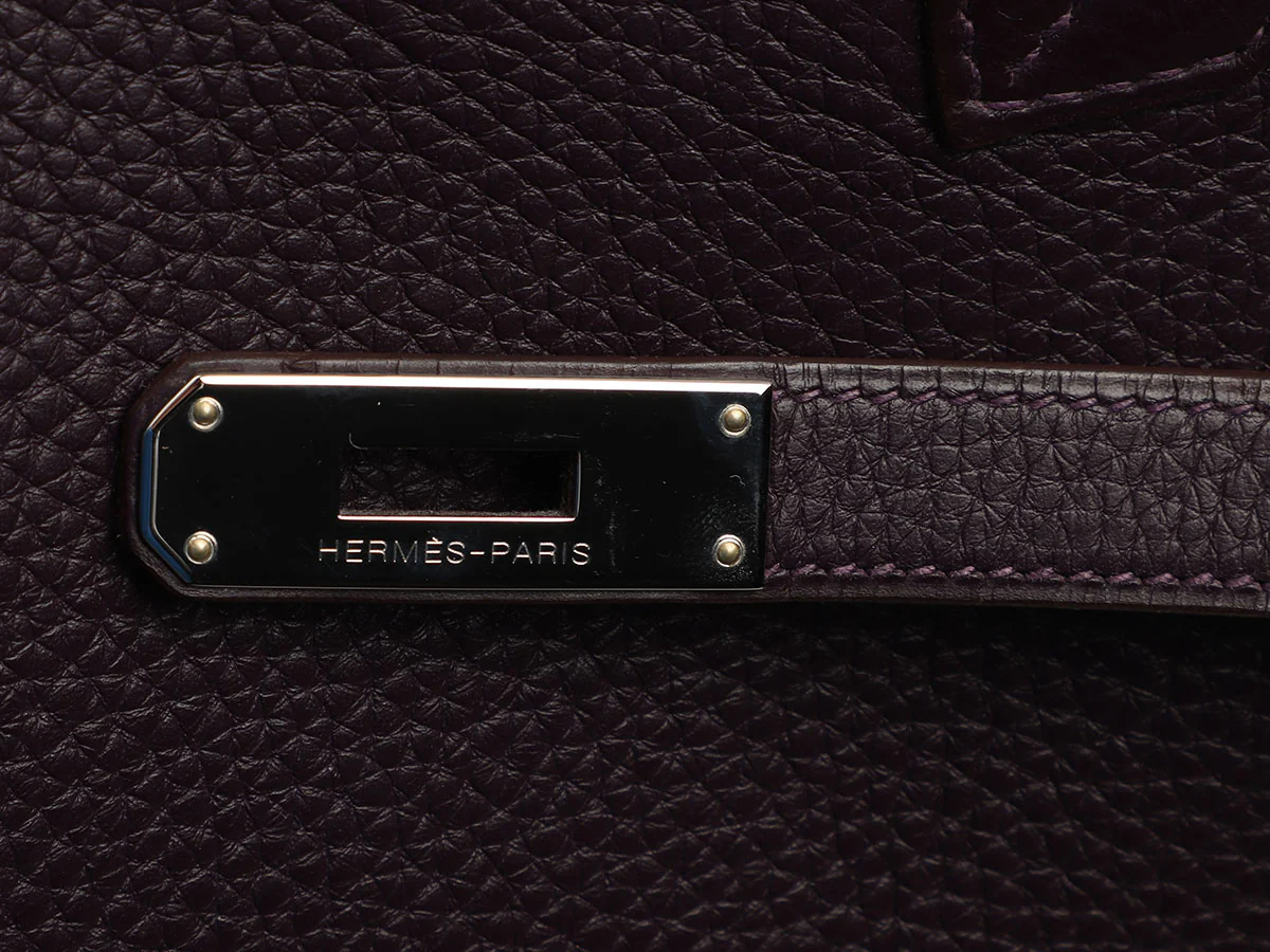 Hermès Raisin Clémence Birkin 35 - Image 8