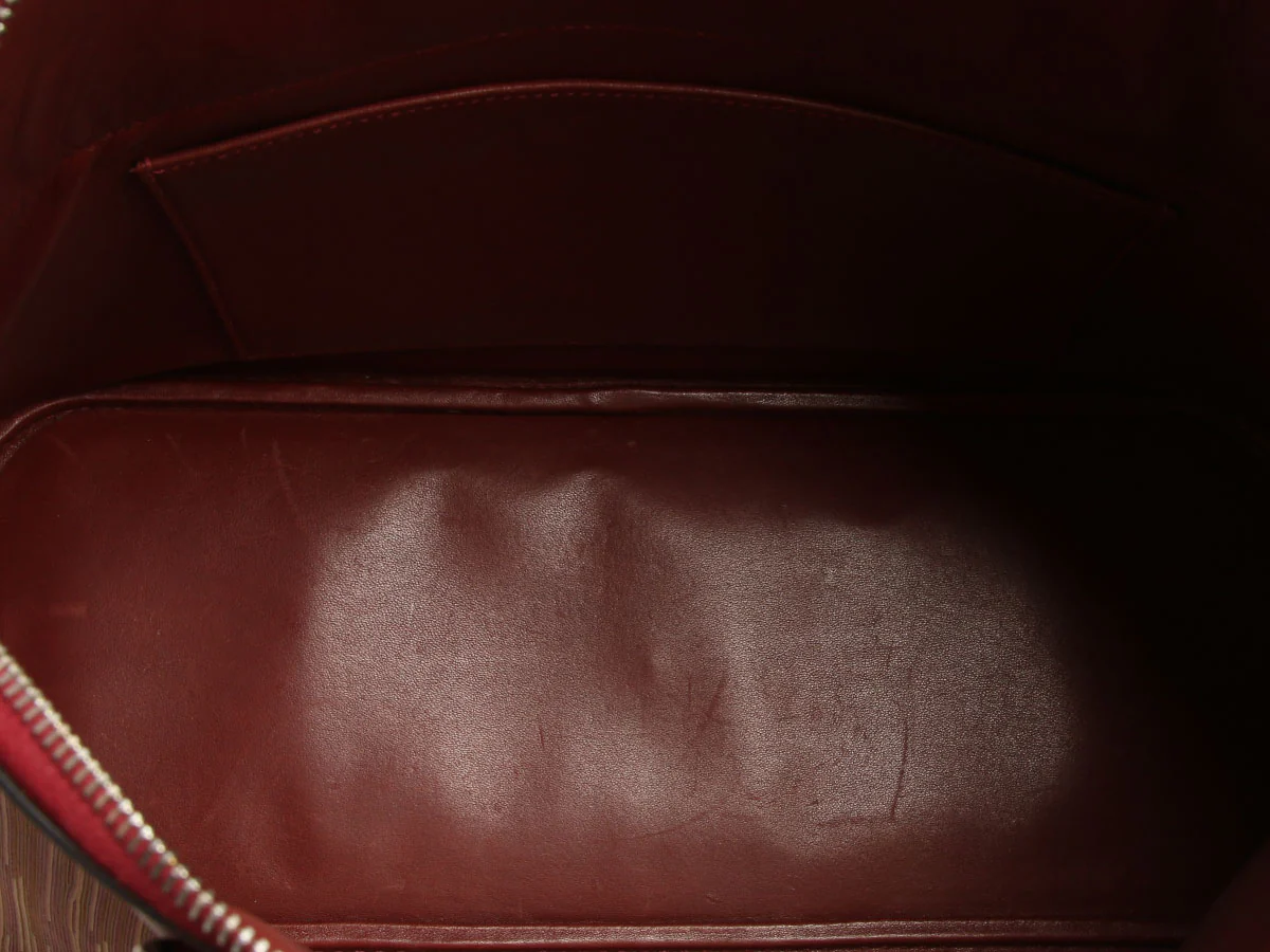 Hermès Red Vibrato Box Calfskin Bolide 35 - Image 8