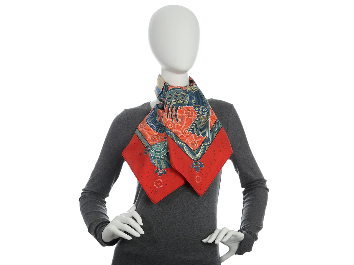 Hermès Rêve d’Australie Silk Scarf 90cm - Image 6