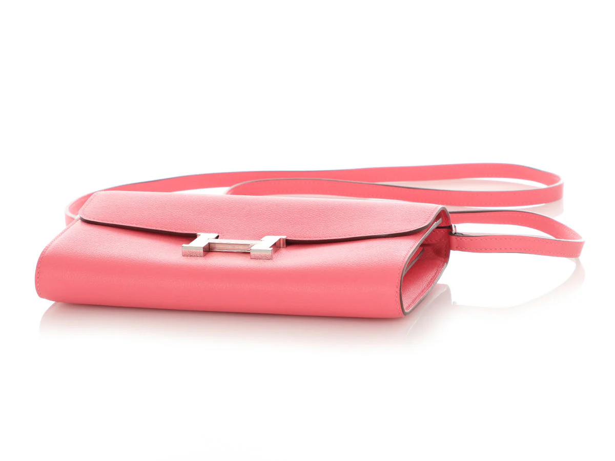 Hermès Rose Azalée Chèvre Constance to Go - Image 6