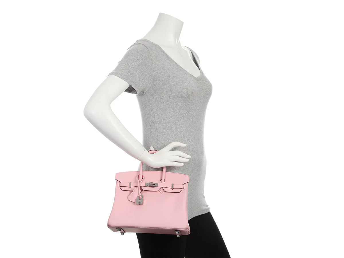 Hermès Rose Sakura Birkin 25 - Image 11